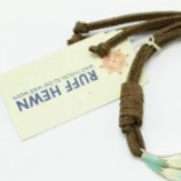 Ruff Hewn Adjustable Bohemian Suede Leather Feather Bracelet - Picture 4 of 6